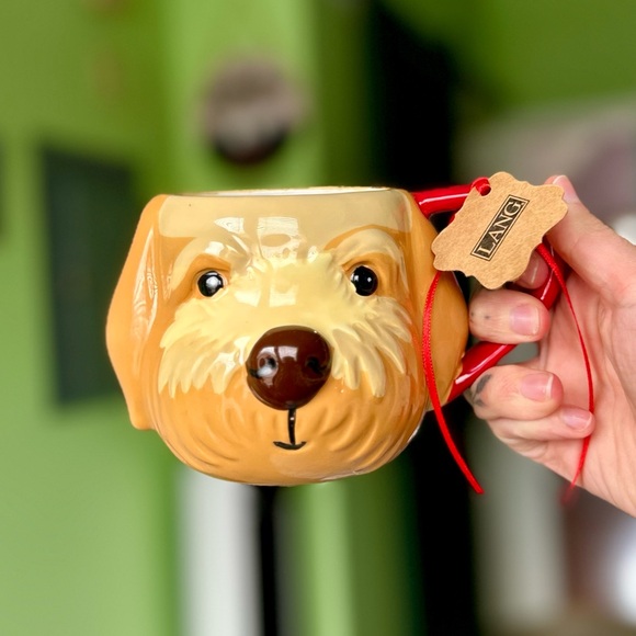 Cute Shaggy Dog Pup 3D Textured Ceramic Kitchen Dining Cup Mug Accent - Picture 2 of 7